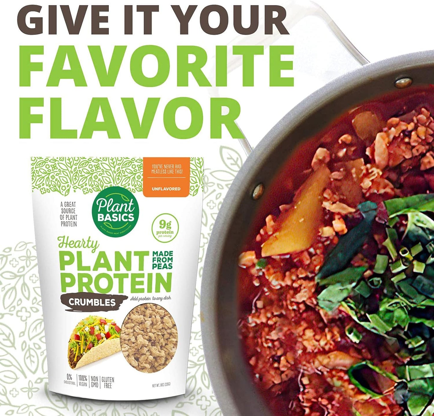 Hearty Plant Protein - Unflavored Crumbles, 6 lb. Bulk Box