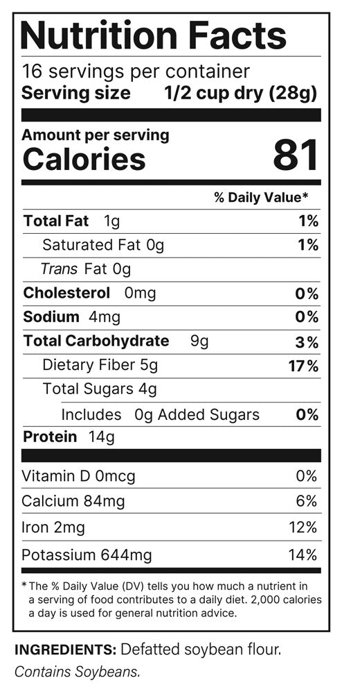 Hearty Plant Protein - Unflavored Chunks, 1 lb. bag
