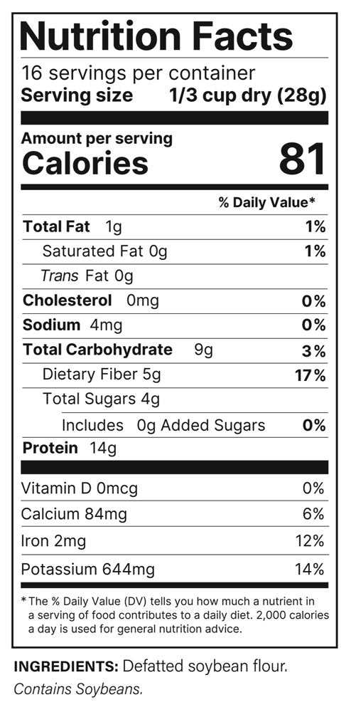 Hearty Plant Protein - Unflavored Ground, 1 lb. bag