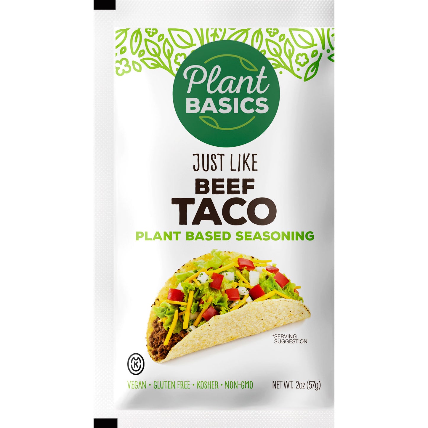 Plant Based Seasoning - Just Like Beef Taco, 2 oz. pouch